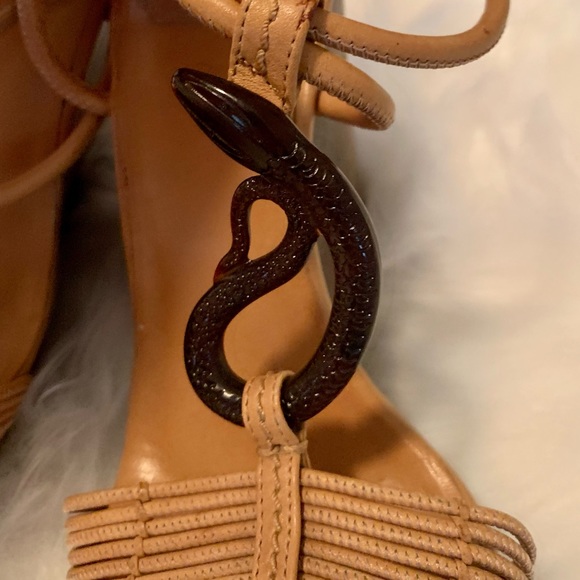 Legendary Christian Dior Samourai Snake Wedges - Picture 4 of 8